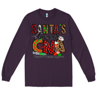 Plum santa’s favorite cna Long Sleeve Tee - Jasminsmagicworld