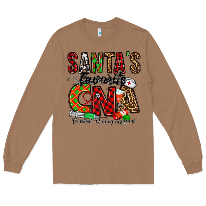 Santa’s Favorite Cna Long Sleeve Tee by Jasminsmagicworld | Teevron