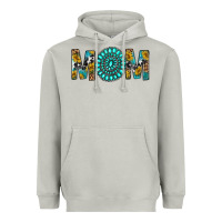 Moon Dust Western Mom With Turquoise Gemstone Heavyweight Hoodie - BundleAndBundleShop