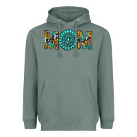Sage Western Mom With Turquoise Gemstone Heavyweight Hoodie - BundleAndBundleShop