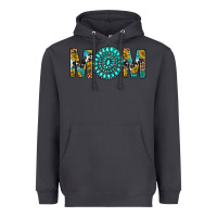 Smoke Western Mom With Turquoise Gemstone Heavyweight Hoodie - BundleAndBundleShop