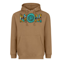 Toasted Coconut Western Mom With Turquoise Gemstone Heavyweight Hoodie - BundleAndBundleShop