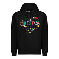 Black retro maestra word Premium Hoodie - JahusDesignShop