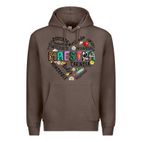 Coffee retro maestra word Premium Hoodie - JahusDesignShop