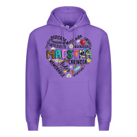 Purple retro maestra word Premium Hoodie - JahusDesignShop