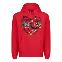 Red retro maestra word Premium Hoodie - JahusDesignShop