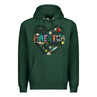 Sports Green retro maestra word Premium Hoodie - JahusDesignShop