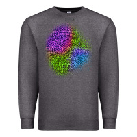 Charcoal Heather halloween leopard patch 2 Premium Sweatshirt - BundleAndBundleShop