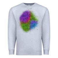 Heather Grey halloween leopard patch 2 Premium Sweatshirt - BundleAndBundleShop