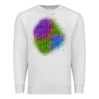 Oatmeal Heather halloween leopard patch 2 Premium Sweatshirt - BundleAndBundleShop