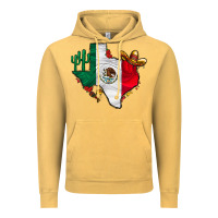 Vintage Mustard mexica texas Vintage Hoodie - CowhideDigitalArt