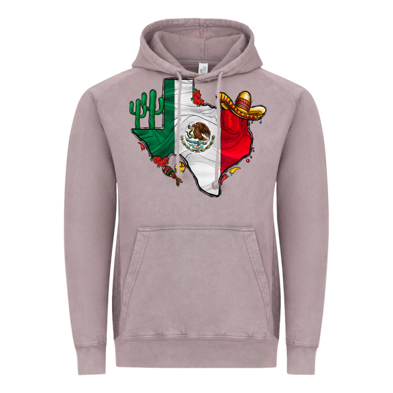 Mexica Texas Vintage Hoodie by CowhideDigitalArt | Teevron