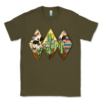 Army Green cactus serape cowhide Classic Tee - JahusDesignShop