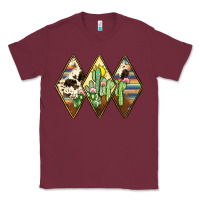Burgundy cactus serape cowhide Classic Tee - JahusDesignShop