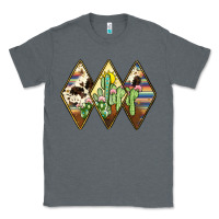 Charcoal Heather cactus serape cowhide Classic Tee - JahusDesignShop