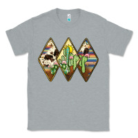 Heather Grey cactus serape cowhide Classic Tee - JahusDesignShop