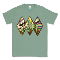 Sage cactus serape cowhide Classic Tee - JahusDesignShop