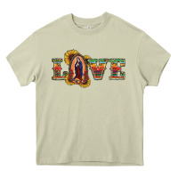 Mossy Love Lady Of Guadalupe Heavy Core Tee - RanaPortraitStore