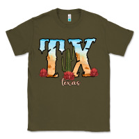 Army Green texas cactus Classic Tee - RanaPortraitStore