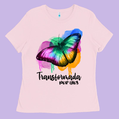 Transformada Por Dios Ladies Tee Designed By Jahusdesignshop