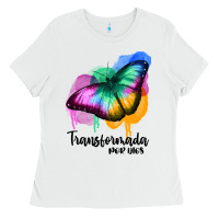 White transformada por dios Ladies Tee - JahusDesignShop