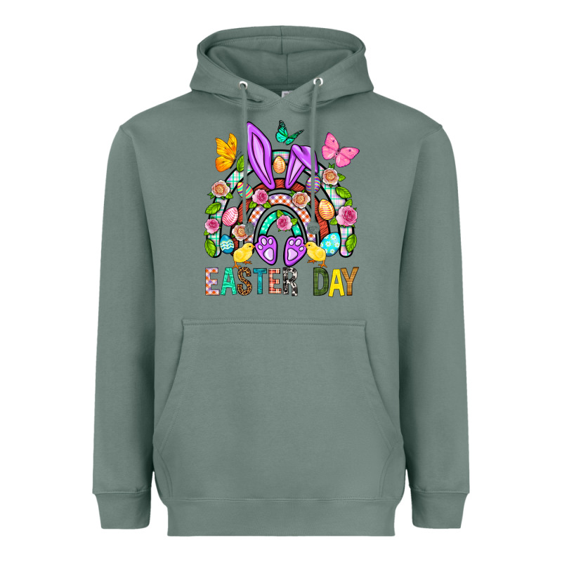 Easter Day Rainbow Heavyweight Hoodie by BundleAndBundleShop | Teevron