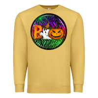 Antique Gold halloween round earrings 3 Premium Sweatshirt - BundleAndBundleShop