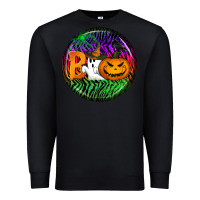 Black halloween round earrings 3 Premium Sweatshirt - BundleAndBundleShop