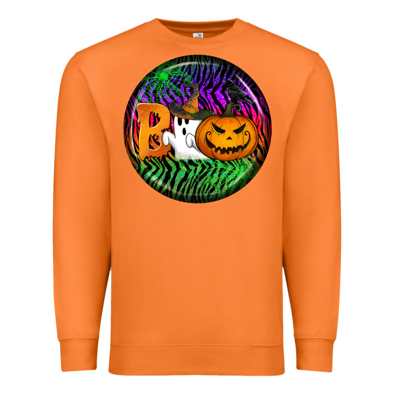 Halloween Round Earrings 3 Premium Sweatshirt by BundleAndBundleShop | Teevron