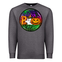 Charcoal Heather halloween round earrings 3 Premium Sweatshirt - BundleAndBundleShop