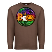 Chestnut halloween round earrings 3 Premium Sweatshirt - BundleAndBundleShop