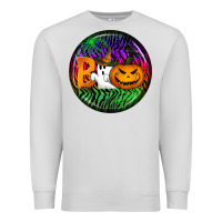 Dove Grey halloween round earrings 3 Premium Sweatshirt - BundleAndBundleShop