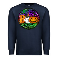 Navy halloween round earrings 3 Premium Sweatshirt - BundleAndBundleShop