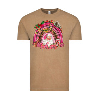 Vintage Coffee pink christmas believe  rainbow Vintage Tee - AdoDesignShop