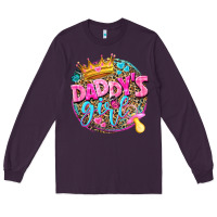 Plum daddys girl Long Sleeve Tee - NancyCooperArtShop