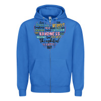 True Royal kindness heart Zipper Hoodie - MaliasSmallBusiness