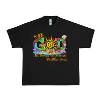 Black with god all things are possible summer Urban Heavy Tee - AdoDesignShop
