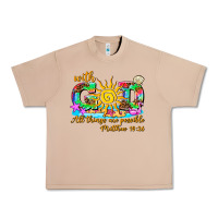Burro with god all things are possible summer Urban Heavy Tee - AdoDesignShop