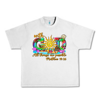 Lunar Rock with god all things are possible summer Urban Heavy Tee - AdoDesignShop