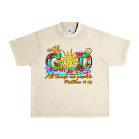 Sandshell with god all things are possible summer Urban Heavy Tee - AdoDesignShop
