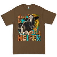 Cacao dont be a salty heifer with sunflowers Premium Tee - texasbilliewilder