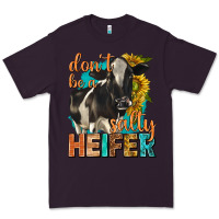Plum dont be a salty heifer with sunflowers Premium Tee - texasbilliewilder