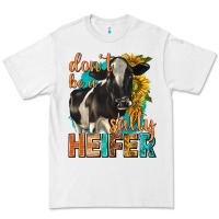 White dont be a salty heifer with sunflowers Premium Tee - texasbilliewilder