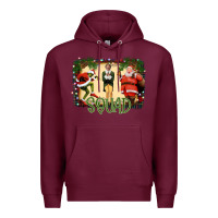 Burgundy christmas friends squad Premium Hoodie - Bettercallsaul