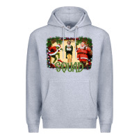 Heather Grey christmas friends squad Premium Hoodie - Bettercallsaul