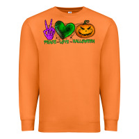 Carrot peace love halloween Premium Sweatshirt - BundleAndBundleShop