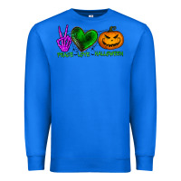 True Royal peace love halloween Premium Sweatshirt - BundleAndBundleShop