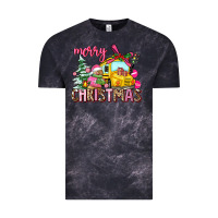 Cloud Black merry christmas Vintage Tee - AdoDesignShop