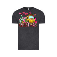 Vintage Black merry christmas Vintage Tee - AdoDesignShop