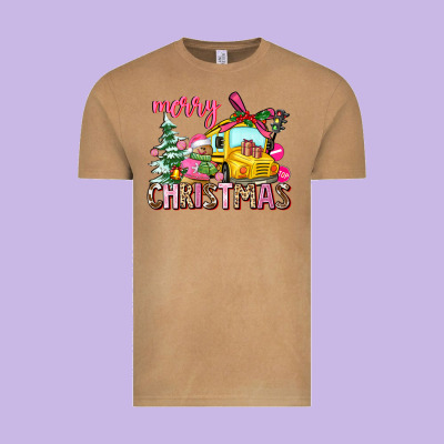 Merry Christmas Vintage Tee Designed By Adodesignshop